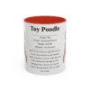 11oz Toy Poodle Mug, Red, front view