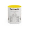 11oz Toy Poodle Mug, Yellow, front view