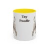 11oz Toy Poodle Mug, Yellow, front view