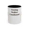 11oz-treeing-walker-coonhound-mug-black-front 11oz Treeing Walker Coonhound Mug, Black, front view