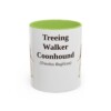 11oz Treeing Walker Coonhound Latin Mug, Light Green, front view