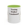 11oz-treeing-walker-coonhound-mug-light-green 11oz Treeing Walker Coonhound Mug, Light Green, front view