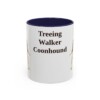 11oz-treeing-walker-coonhound-mug-navy 11oz Treeing Walker Coonhound Mug, Navy, front view