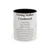 11oz Treeing Walker Coonhound Mug, Black, front view