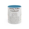 11oz Treeing Walker Coonhound Mug, Light Blue, front view