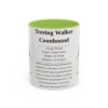 11oz Treeing Walker Coonhound Mug, Light Green, front view