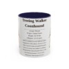 11oz Treeing Walker Coonhound Mug, Navy, front view