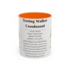 11oz Treeing Walker Coonhound Mug, Orange, front view