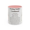 11oz Treeing Walker Coonhound Mug, Pink, front view