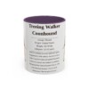 11oz Treeing Walker Coonhound Mug, Purple, front view