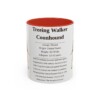11oz Treeing Walker Coonhound Mug, Red, front view