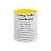 11oz Treeing Walker Coonhound Mug, Yellow, front view