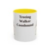 11oz-treeing-walker-coonhound-mug-yellow 11oz Treeing Walker Coonhound Mug, Yellow, front view