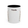 11oz Vizsla Mug, Black, front view