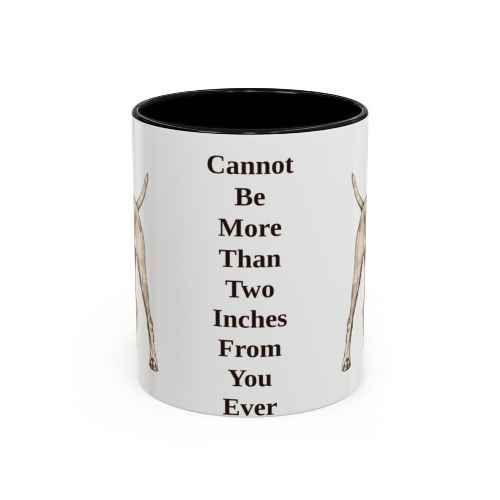 11oz-vizsla-mug-humor-black-front 11oz Funny Vizsla Mug, Black, front view