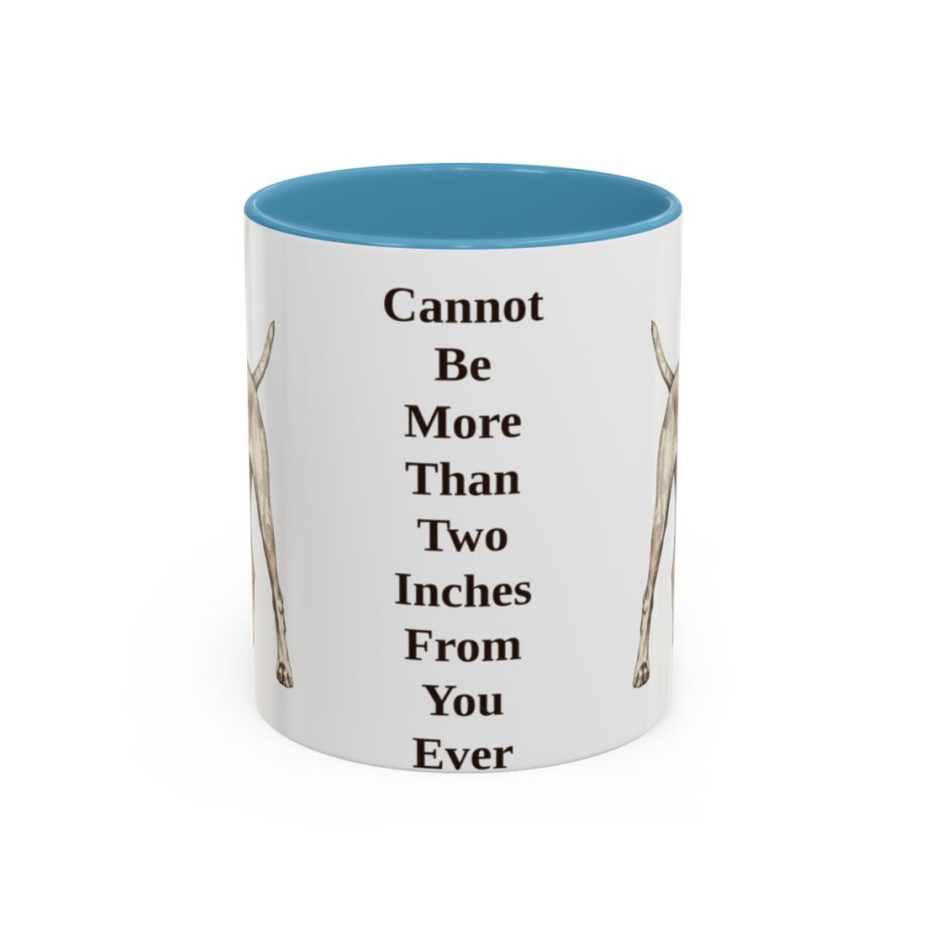 11oz-vizsla-mug-humor-light-blue 11oz Funny Vizsla Mug, Light Blue, front view