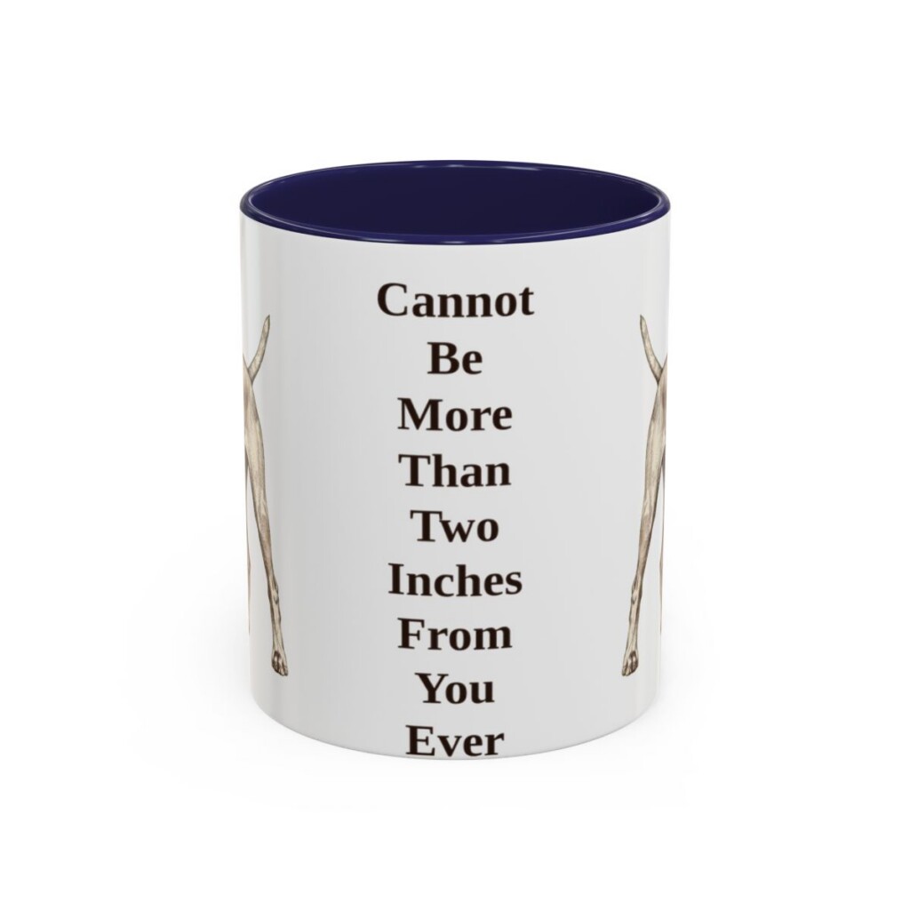 11oz-vizsla-mug-humor-navy 11oz Funny Vizsla Mug, Navy, front view