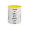 11oz-vizsla-mug-humor-yellow 11oz Funny Vizsla Mug, Yellow, front view