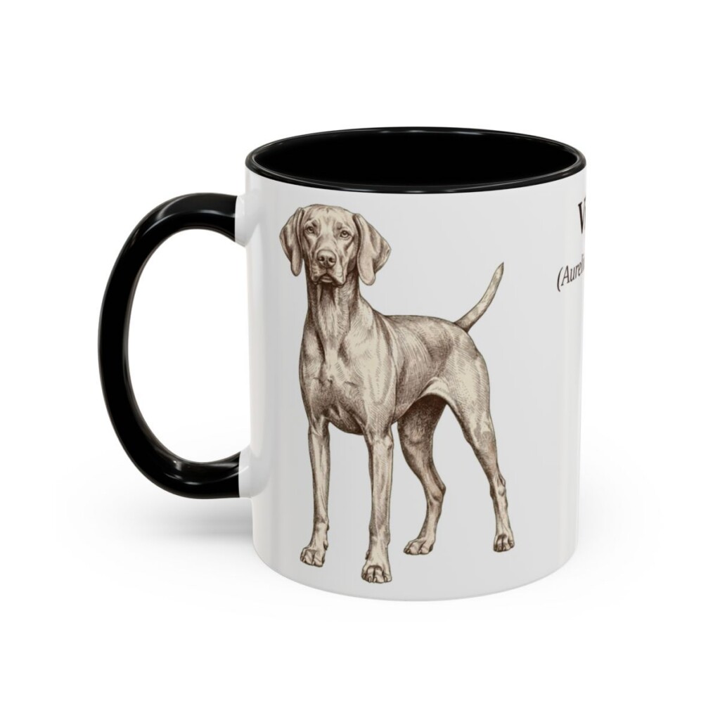 11oz-vizsla-mug-latin-black-left 11oz Vizsla Latin Mug, Black, left side view