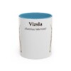 11oz-vizsla-mug-latin-light-blue 11oz Vizsla Latin Mug, Light Blue, front view