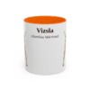 11oz-vizsla-mug-latin-orange 11oz Vizsla Latin Mug, Orange, front view