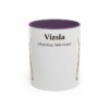 11oz-vizsla-mug-latin-purple 11oz Vizsla Latin Mug, Purple, front view