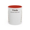 11oz-vizsla-mug-latin-red 11oz Vizsla Latin Mug, Red, front view