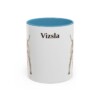 11oz Vizsla Mug, Light Blue, front view