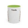 11oz Vizsla Mug, Light Green, front view