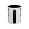 11oz Vizsla Dog Mom Mug, Black, back view