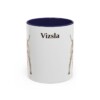 11oz Vizsla Mug, Navy, front view