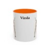 11oz Vizsla Mug, Orange, front view