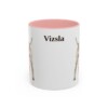 11oz Vizsla Mug, Pink, front view