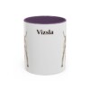 11oz Vizsla Mug, Purple, front view
