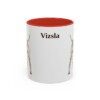 11oz Vizsla Mug, Red, front view