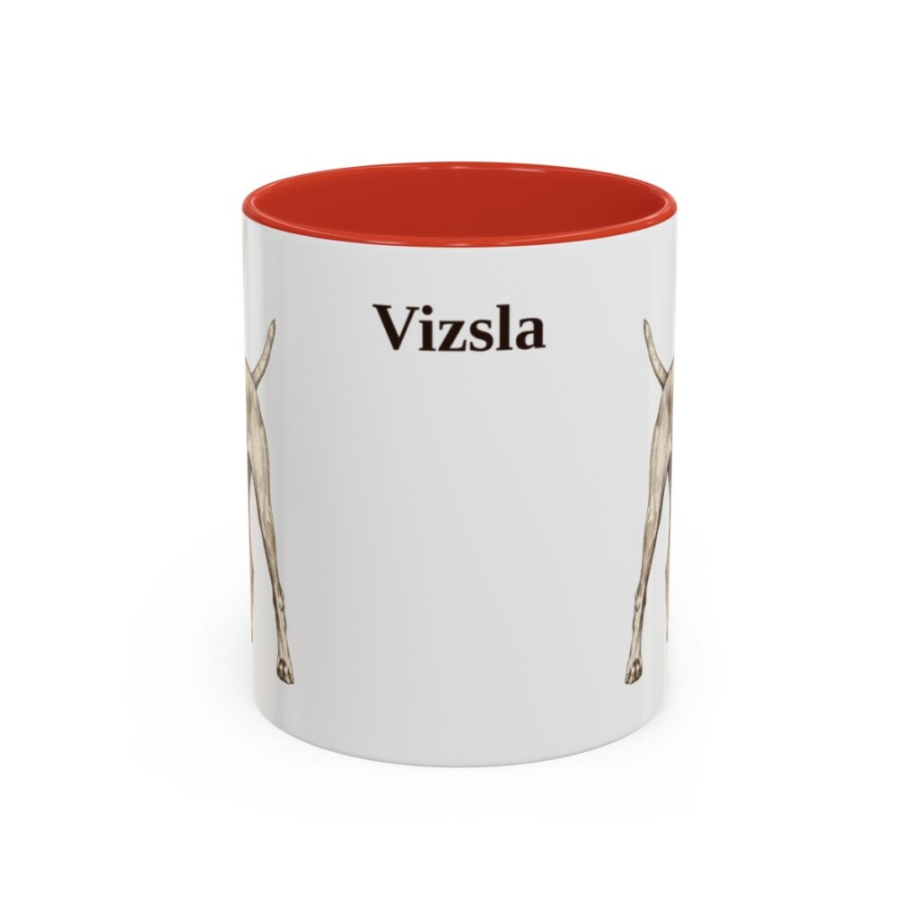 11oz Vizsla Mug, Red, front view