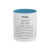 11oz Vizsla Mug, Light Blue, front view