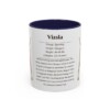 11oz Vizsla Mug, Navy, front view