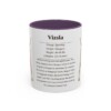 11oz Vizsla Mug, Purple, front view