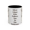 11oz Funny Weimaraner Mug, Black, front view