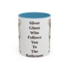11oz Funny Weimaraner Mug, Light Blue, front view