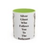 11oz Funny Weimaraner Mug, Light Green, front view