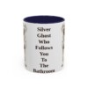 11oz Funny Weimaraner Mug, Navy, front view
