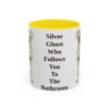 11oz Funny Weimaraner Mug, Yellow, front view