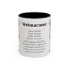 11oz-weimaraner-mug-writeup-black-front 11oz Weimaraner Mug, Black, front view