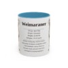 11oz-weimaraner-mug-writeup-light-blue 11oz Weimaraner Mug, Light Blue, front view