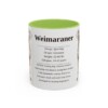 11oz-weimaraner-mug-writeup-light-green 11oz Weimaraner Mug, Light Green, front view