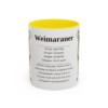 11oz-weimaraner-mug-writeup-yellow 11oz Weimaraner Mug, Yellow, front view