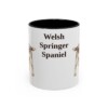 11oz Welsh Springer Spaniel Mug, Black, front view