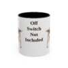 11oz Funny Welsh Springer Spaniel Mug, Black, front view